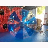 Ballon de football aquatique gonflable transparent d'été, ballon aquatique coloré léger et écologique pour piscine, plage et événements
