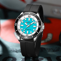 Reloj de Cuarzo CURREN 8448 Unisex, Deportivo, Casual, con Caja de Aleación, Resistente al Agua, Luminoso, con Esfera Redonda y Correa de Silicona