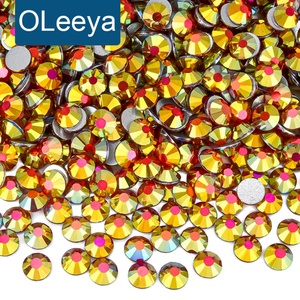 Piedras Brillantes de Alta Calidad OLeeya SS6-SS30, Piedras Planas de Cristal, Diamantes de Imitación sin Fijación en Caliente para Decoración de Uñas - Product Image 1