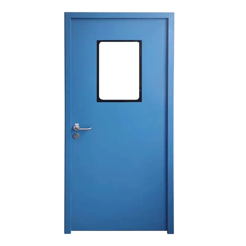 Salle blanche personnalisée haut de gamme, porte de purification en acier pour salle médicale