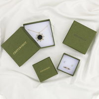 Vente en gros stock prêt coffret de bagues et de colliers à bijoux de qualité supérieure avec sacs-cadeaux en papier assortis emballage idéal pour bijoux