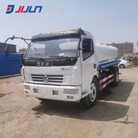 Dongfeng, camión cisterna de agua de segunda mano de 10000L, rociador de agua con rueda motriz 4x2 diésel con componentes de núcleo de motor de bomba
