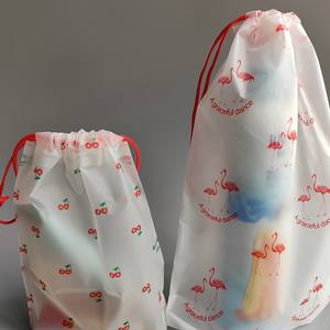 Sac à fleurs en forme d'ours en peluche givré fabriqué en usine avec emballage anti-poussière, sac à cordon, sac de rangement transparent, sac à chaussures - Product Image 6