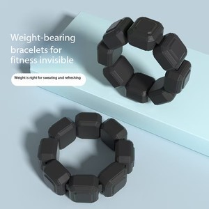 Poids de <span class=keywords><strong>cheville</strong></span> en <span class=keywords><strong>acier</strong></span> et silicone durable, style cubique, bracelets de poids de <span class=keywords><strong>cheville</strong></span> et de poignet, yoga, fitness, réglable, portable - Product Image 2