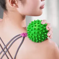 Ballons de massage à picots en PVC durables, personnalisables, multi-tailles, pour le yoga, le fitness, le soulagement des pieds, du dos, des épaules et des jambes, usage commercial