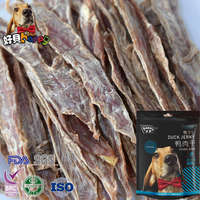 Makanan Anjing OEM Daging Bebek Camilan Anjing Kering Grosir Tanpa Tambahan Protein Tinggi Daging Dada Bebek Kering untuk Latihan Anjing