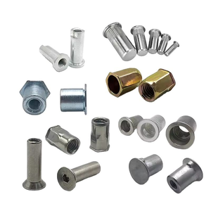 Rivets à tête fraisée très demandés, écrous à riveter cylindriques en forme de pétale, écrous à riveter hexagonaux moletés en acier M4 M5 M6 M8 M12 1 4-20 - Product Image 1