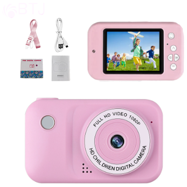 Hot Sale Kids Digital Camera 2.4" Screen 1080P Video Record Low Light One-Click Photography Ultra Thin Portable Mini Y2