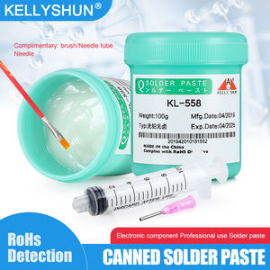 Pasta fundente de soldadura sin plomo KELLYSHUN, crema de pasta de soldadura de actividad de colofonia de larga duración, flujo de reparación de PCB BGA sin limpieza - Product Image 4