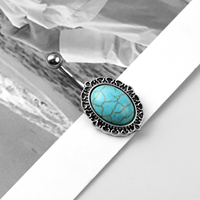Anneaux de nombril classiques de style ethnique en acier inoxydable, anneaux de nombril personnalisés et raffinés, bijoux de piercing corporel en gros