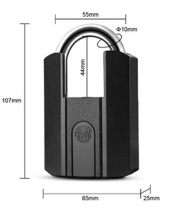 Su geçirmez IP67 TT APP tuşları ile elektronik akıllı biyometrik anahtarsız parmak izi asma kilit kilidini - Product Image 4