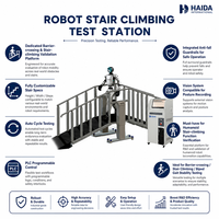 Station de test d'escalade robotisée, équipement d'essai d'escalade, spécifications d'escalade personnalisables, contrôle PLC, garde-corps anti-chute