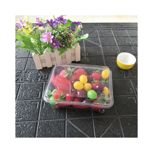กล่องพลาสติกใสแบบฝาพับสำหรับใส่ผลไม้สดแบบใช้แล้วทิ้งสำหรับสตรอเบอรี่องุ่นความจุขนาดใหญ่ - Product Image 5