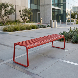 Muebles de Exterior de Aleación de Aluminio Personalizados, Banco de Jardín de Estilo Moderno para Parque, Patio, Cenas al Aire Libre, <span class=keywords><strong>Restaurante</strong></span> - Product Image 3