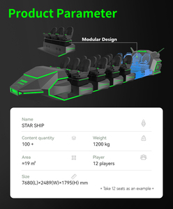 Simulador de baloncesto VR Star Space, máquina virtual VR de 9 asientos, equipo de juego de plataforma dinámica - Product Image 5