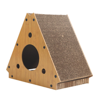 Maison de chat de vente directe d'usine jouets jouet à gratter pour chat en bois produit pour chat maison à gratter