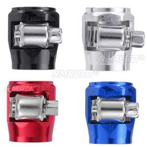 AN6 Hex <b>Hose</b> Finisher <b>Clamp</b> With Screw Band <b>Hose</b> End Cover Fitting Adapter Connector - Product Image 2