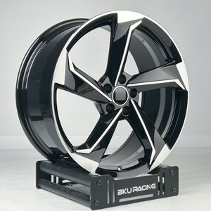 Jantes Forgées Bku 5x112 de 19, 20 et 21 Pouces pour <span class=keywords><strong>Audi</strong></span> RS4 RS6 S4 <span class=keywords><strong>B8</strong></span> B9 <span class=keywords><strong>A4</strong></span> A6 Allroad Avant Wagon – Jantes Alliage Noires Personnalisées - Product Image 4