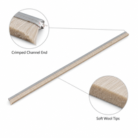 Brosse de nettoyage industrielle, pièce de rechange, fil de laine, filament de nylon, fil d'acier, canal métallique, OEM personnalisable
