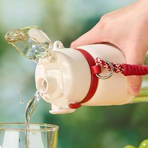 <span class=keywords><strong>Gourde</strong></span> de sport <span class=keywords><strong>en</strong></span> plastique pour enfants 850 ml avec poignée pour l'école, les activités de plein air, le cyclisme et le camping - Product Image 4