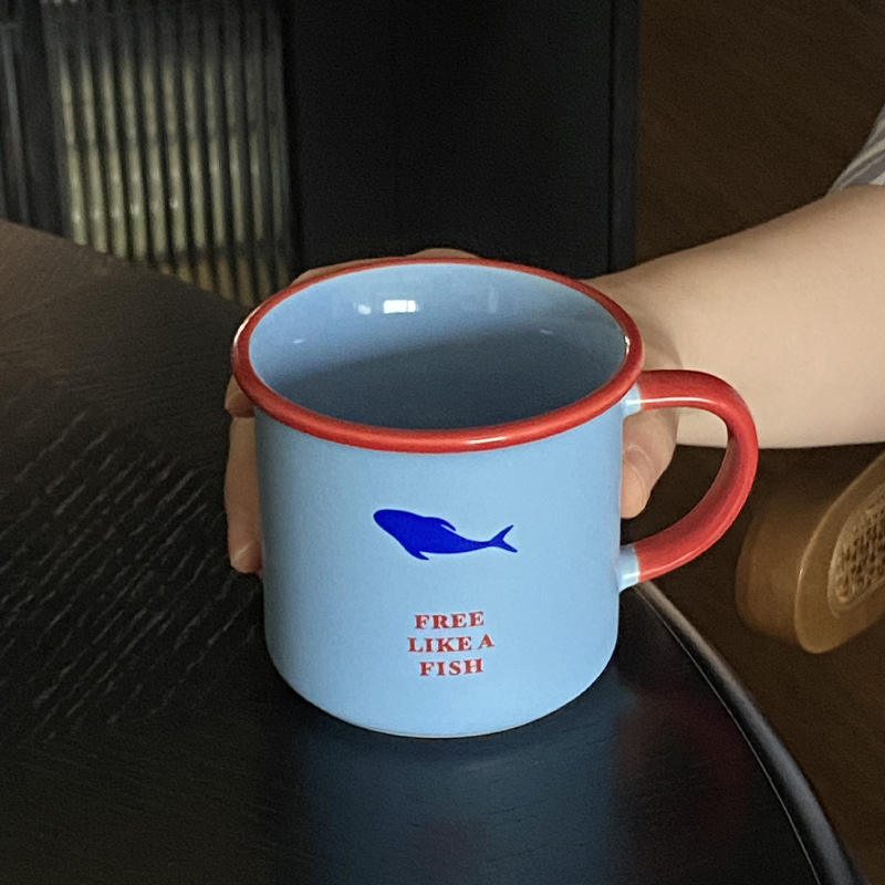 แก้วเซรามิกรูปปลา