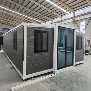 Casa Contenedor de Acero Ligero <span class=keywords><strong>Prefabricada</strong></span>, Plegable y Expandible de 20 Pies/40 Pies, Impermeable, Aislada y Insonorizada, Lista para Enviar - Product Image 1