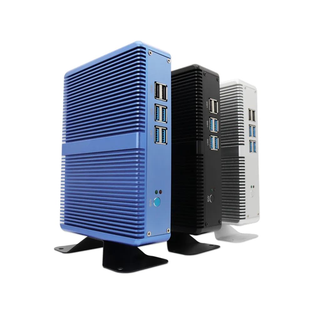 Nettop Win10 I5 5287U Desktop PC Mini Tanpa Kipas, PC 4G RAM 16G HD VGA WiFi PC HTPC Core I3 4010Y Prosesor