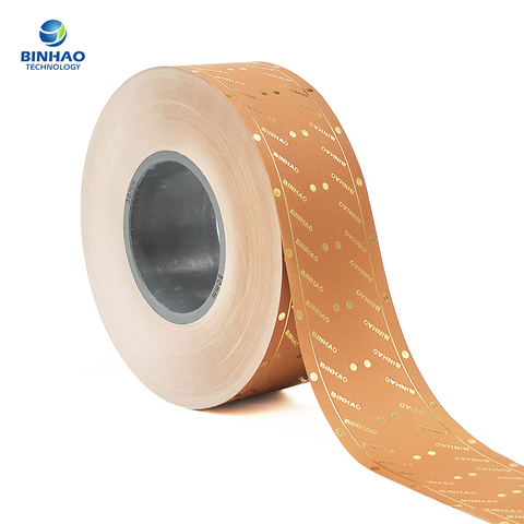 Cigarette Tipping Paper Customized Gold Logo Tobacco Cigarette Inner Packing Tipping Paper