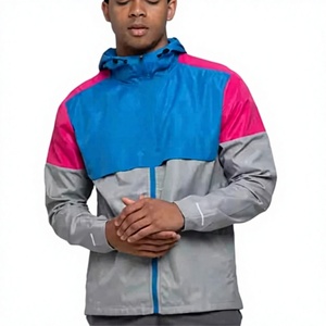 Chaqueta Deportiva para Hombre, con Bloques de Color, Resistente al Viento, Transpirable, con Cierre de Cremallera, Cuello Mao, Corte Regular, para Invierno y Actividades al Aire Libre - Product Image 4