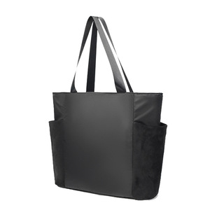 Bolso Tote Acolchado Estilo Japonés, Color Negro, Gris y Caqui, Gran Capacidad, Aislado, Cierre de Cremallera, para Uso Diario, Viajes y Compras - Product Image 5