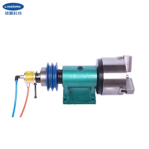 Hoàn toàn tự động CNC Ba móng vuốt điện đầu hàn dụng cụ máy tiện vành đai ổ đĩa máy tiện trục chính khí nén Hướng dẫn sử dụng quay <span class=keywords><strong>Chuck</strong></span> - Product Image 2