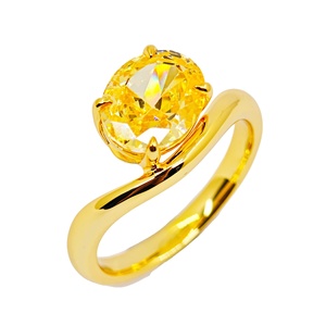 UM Jewelry Modern 925silver Zircon <b>ring</b> 18Kgold-plated suitable for both <b>men</b> and women daily wear wedding anniversary gift party - Product Image 5