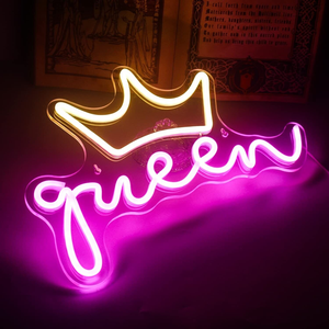 Letrero <span class=keywords><strong>de</strong></span> neón LED Queen's, luz LED acrílica transparente, dormitorio personalizado, letrero <span class=keywords><strong>de</strong></span> neón para fiestas, decoración <span class=keywords><strong>de</strong></span> pared - Product Image 2
