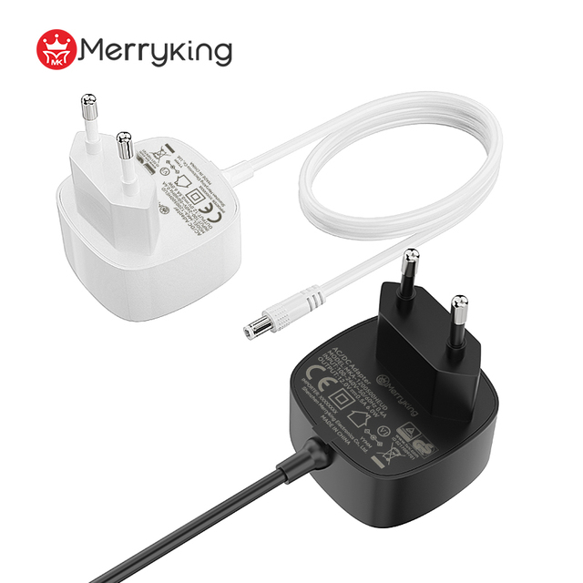European Standard 15W Wall Power Adapter 5V 2a Charger with DC Plug for LED Light 24V and 9V Output Voltage