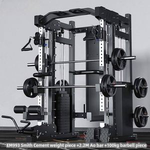Precio de fábrica: Máquina Smith multifuncional de acero para gimnasio, entrenamiento de fuerza, ejercicios de musculación, crossover de cables, jaula de potencia y sentadillas. - Product Image 2