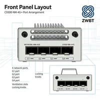 Nouveau module d'extension réseau SFP 4 ports 1G Catalyst 9300 C9300-NM-4G= avec bande passante de liaison ascendante aggregée de 4 Gbit/s – En stock
