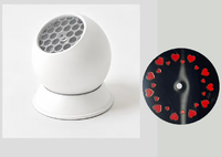 Nouvelle Lampe de Projection Océanique Alimentée par USB, Motifs Cœur Flocon de Neige de Noël, Lumière Céleste Rotative pour Fêtes, Mariages et Événements Festifs