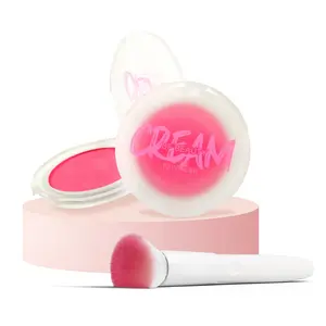 Cream to Powder Custom OEM Vegan Cruelty Free Private Label Makeup Cream Blush Pallet Vegan Unique Single Tint Creamy Blush