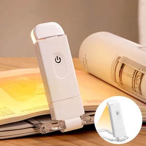 <span class=keywords><strong>Lampe</strong></span> de lecture mini portable moderne sans fil <span class=keywords><strong>rechargeable</strong></span> à <span class=keywords><strong>LED</strong></span> avec contrôle tactile en ABS à clipser pour lit, étude et voyage - Product Image 1