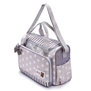 Bolsas de mano de nailon con sublimación, organizador de cochecito para mamá y bebé, bolsa de pañales para bebés, Hospital, proveedor dorado - Product Image 1