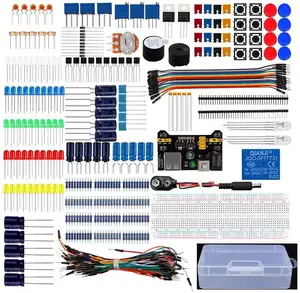 Diy Electronics Basic Starter Kit Breadboard,Jumper wires,Resistors,Buzzer for R3 Mega256