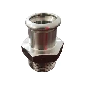 Venta al por mayor de acero inoxidable ASTM SS 304 316 macho NPT roscado cabeza hexagonal pezón