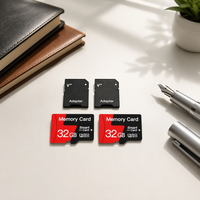 [2-Pack] 32GB Plastik untuk Adaptor Kartu Memori Kelas 10 UHS-I U3/A1 untuk Smartphone, Drone & Kamera