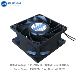 <span class=keywords><strong>Ventilateur</strong></span> <span class=keywords><strong>de</strong></span> refroidissement AM8038HEC 8038 EC 80x80x38mm 110-240V double tension universelle 3 pouces 8cm 80mm ventilateurs <span class=keywords><strong>de</strong></span> ventilation double roulement à billes - Product Image 5