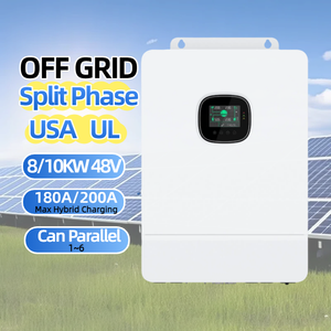 SRNE SPI-8/10K-UP 8KW 10KW สำหรับรุ่น US ระบบโซลาร์เซลล์แบบแยกเฟส 48V 180A 200A ระบบ MPPT คู่ คลื่นไซน์บริสุทธิ์ แบบขนาน - Product Image 1