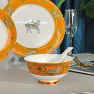 Assiette en céramique pour cuisine occidentale, plat de service pour gâteaux, steaks, desserts et fruits - Product Image 1