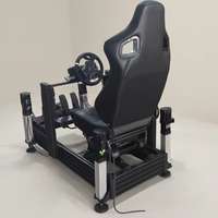 Cockpit de simulation de course modulaire en aluminium anodisé 6063-T5 40160 personnalisé, prêt pour transmission directe, pour simulateur VR commercial