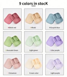 BPA-Free Silicone Foldable Microwavable Leak Proof Eco-Friendly 3-<b>Compartment</b> Bento <b>Lunch</b> <b>Box</b> Lid for Kids Teenagers Snack Food - Product Image 6