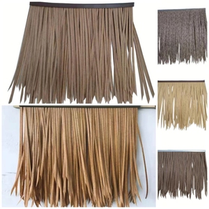 Meilleur <span class=keywords><strong>prix</strong></span> d'usine matériau PE ignifuge forte cabane tiki chaume synthétique <span class=keywords><strong>Maldive</strong></span> tuile de toit d'hôtel de vacances - Product Image 5