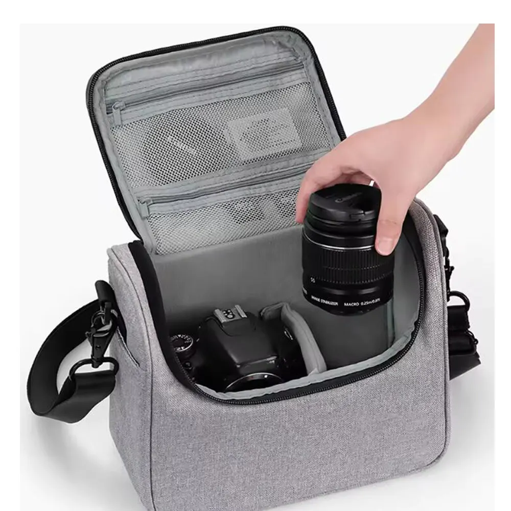 カスタムロゴ防水カメラスリングバッグオックスフォードデジタルギアカメラバッグ